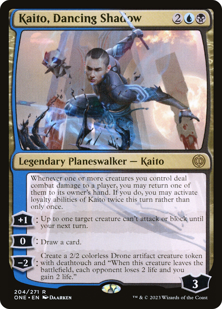 Magic: The Gathering - Kaito, Dancing Shadow Foil - Phyrexia: All Will Be One
