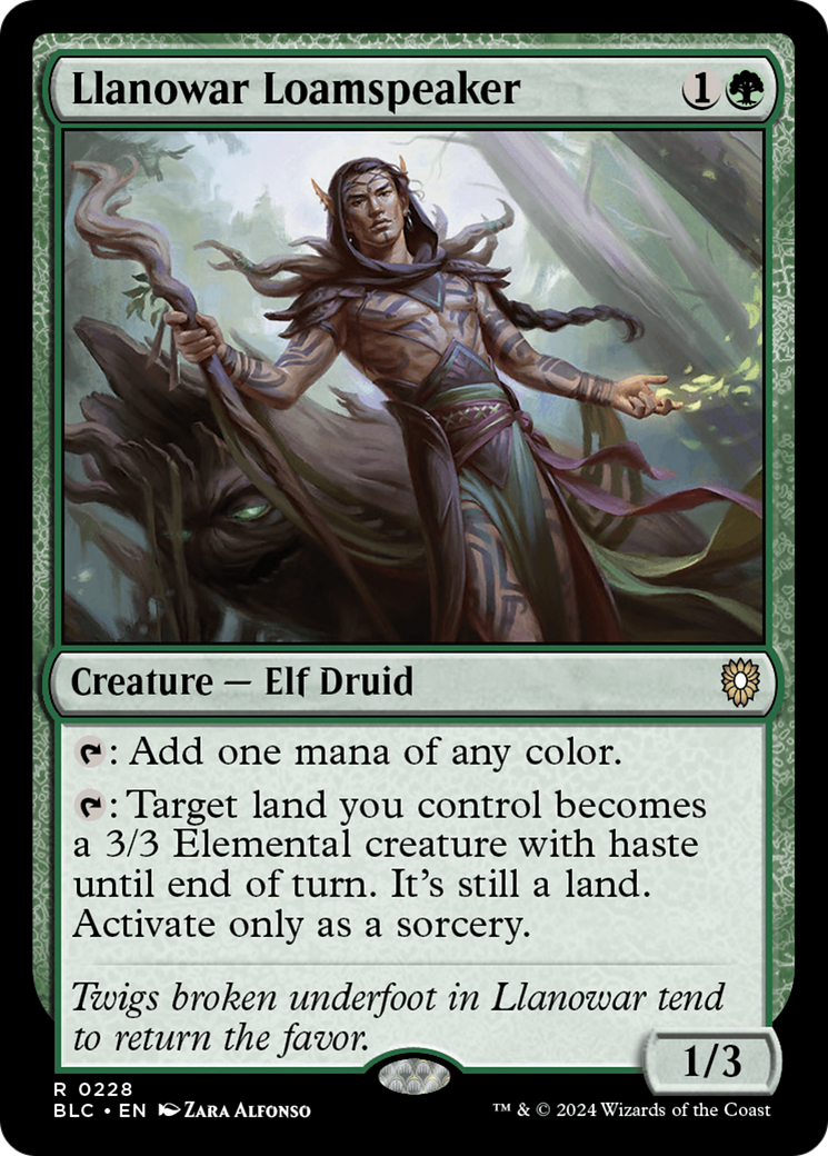 Magic: The Gathering - Llanowar Loamspeaker - Bloomburrow Commander