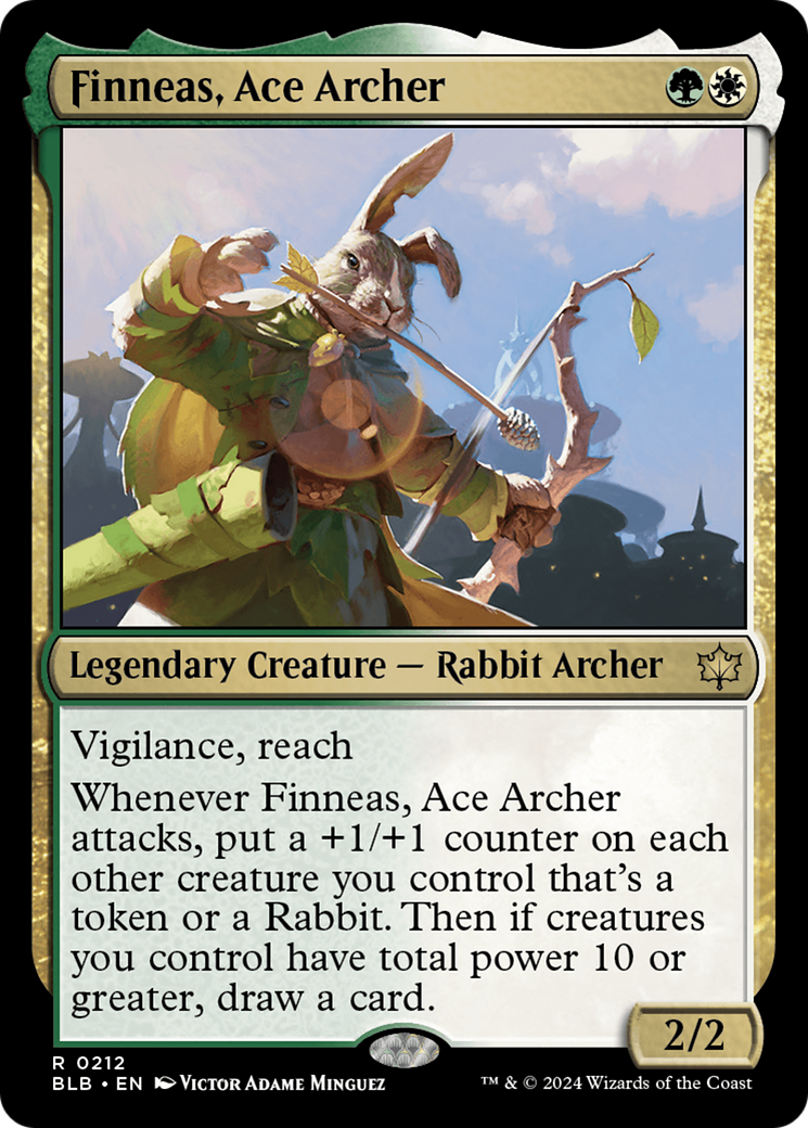 Magic: The Gathering - Finneas, Ace Archer Foil - Bloomburrow