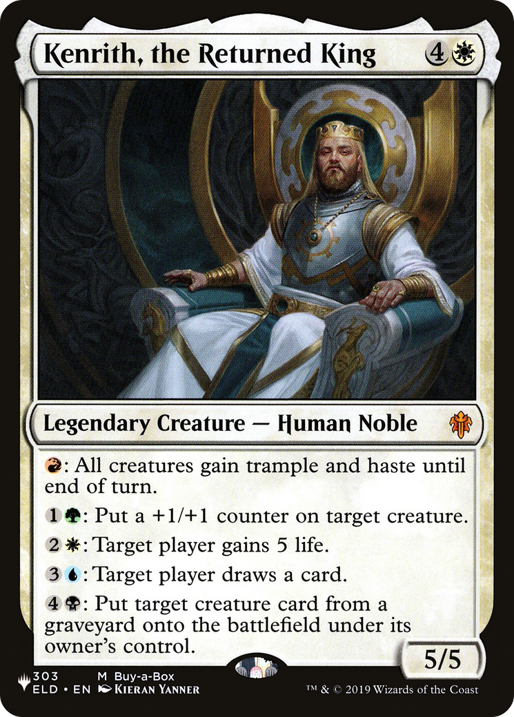 Magic: The Gathering - Kenrith, the Returned King - The List