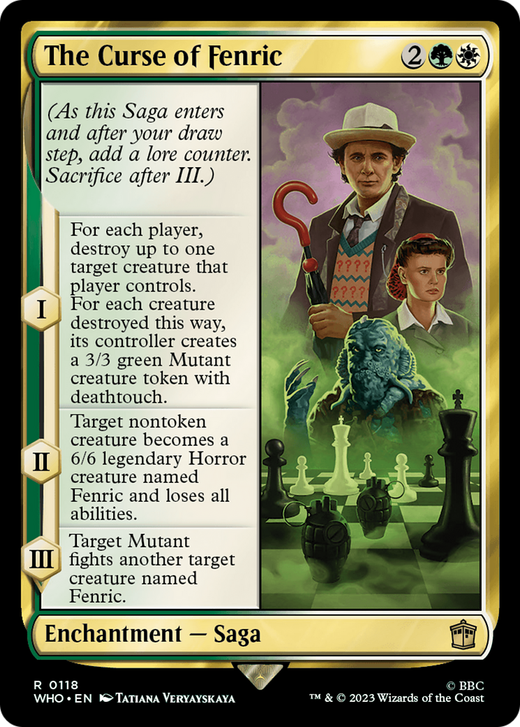 Magic: The Gathering - The Curse of Fenric Foil - Doctor Who