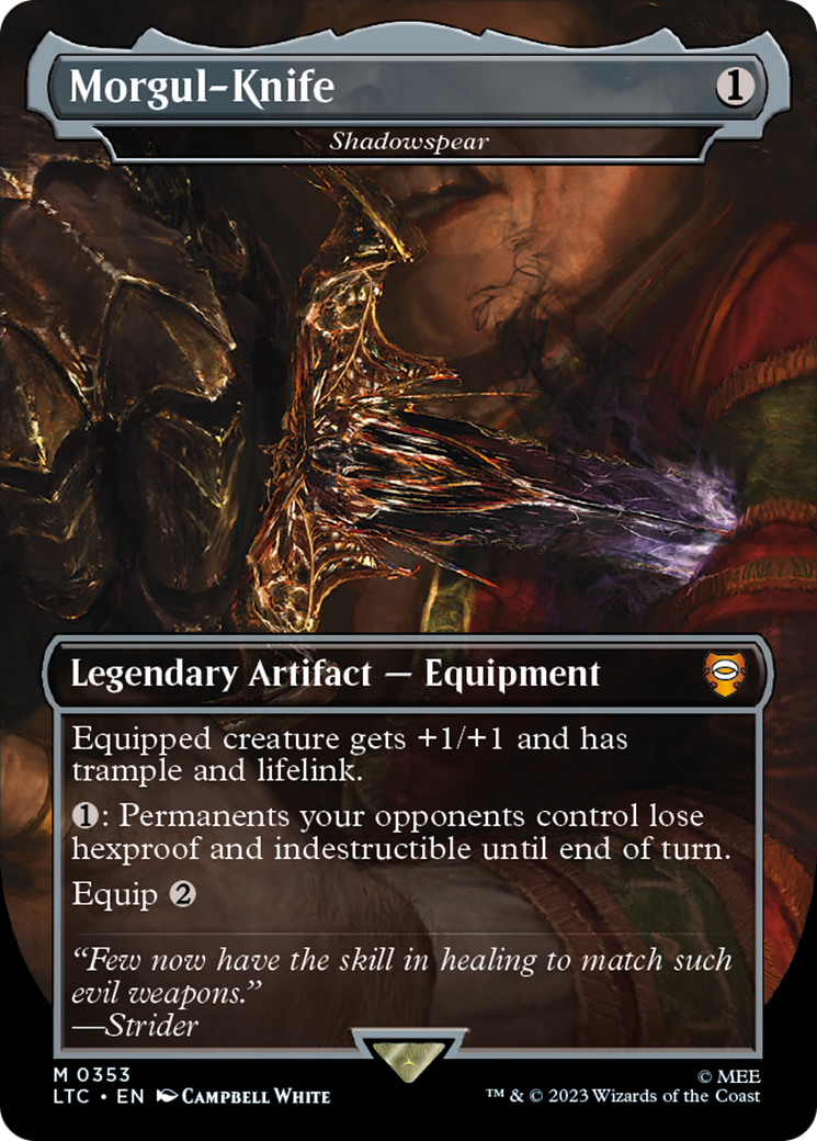 Magic: The Gathering - Shadowspear Foil - Tales of Middle-earth Commander