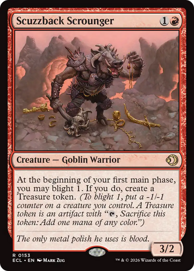 Magic: The Gathering - Scuzzback Scrounger Foil - Lorwyn Eclipsed