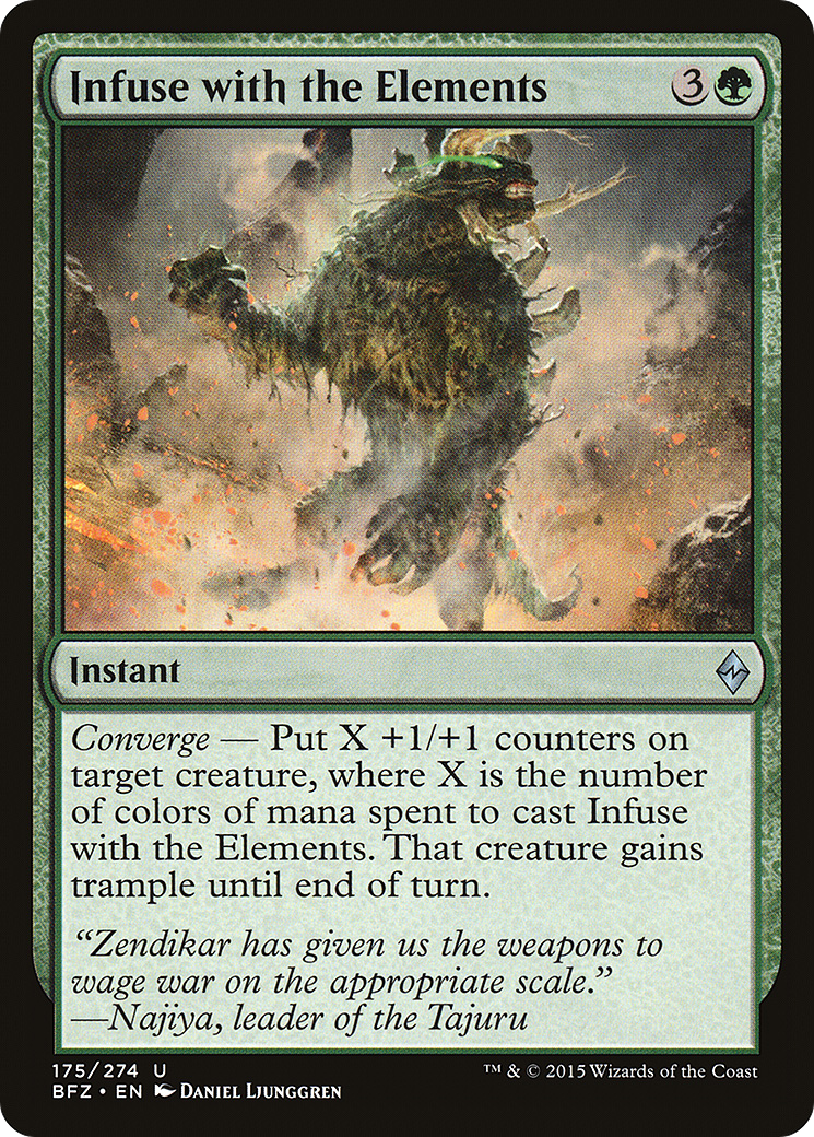 Magic: The Gathering - Infuse with the Elements Foil - Battle for Zendikar