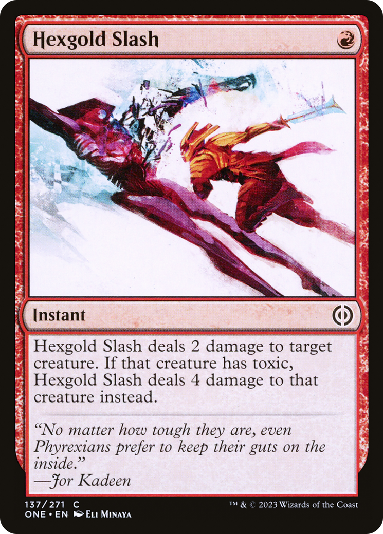 Magic: The Gathering - Hexgold Slash - Phyrexia: All Will Be One