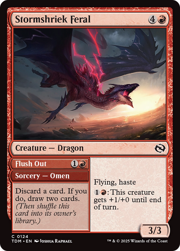 Magic: The Gathering - Stormshriek Feral // Flush Out - Tarkir: Dragonstorm