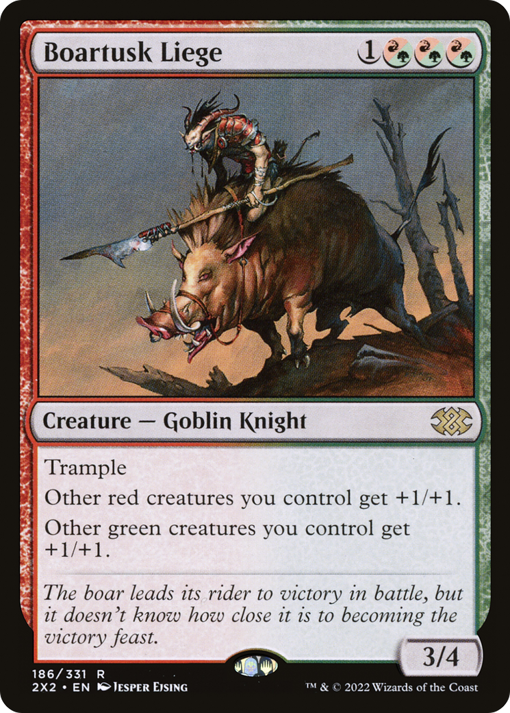 Magic: The Gathering - Boartusk Liege Foil - Double Masters 2022