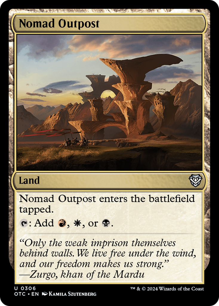 Magic: The Gathering - Nomad Outpost - Outlaws of Thunder Junction Commander