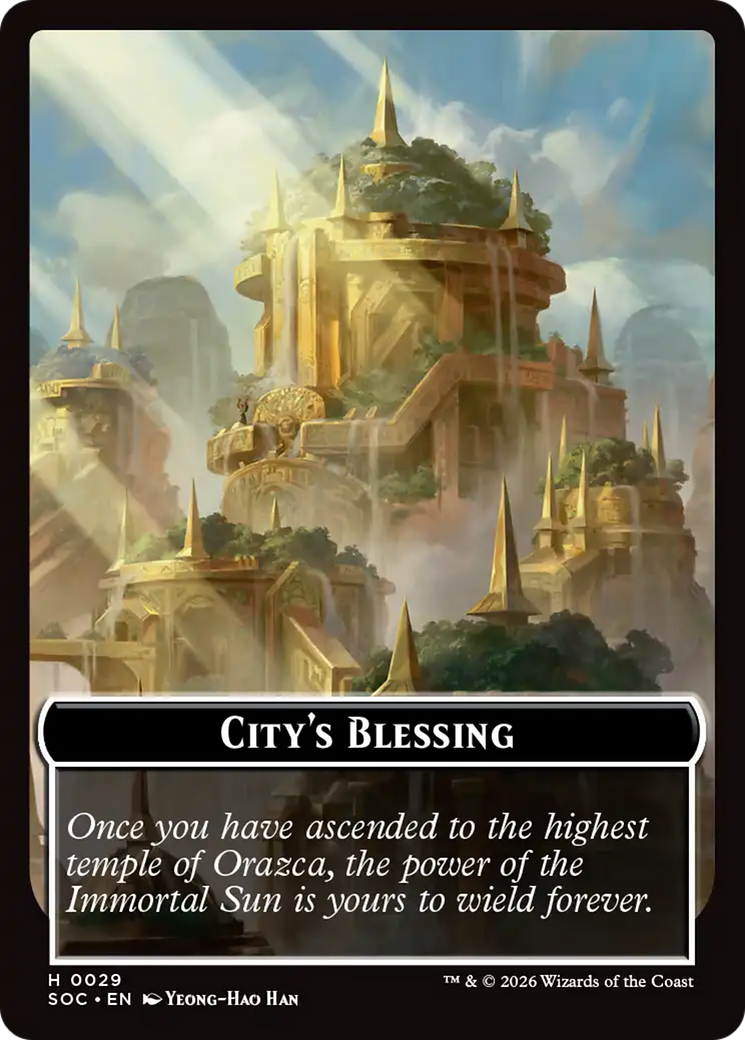 Magic: The Gathering - City's Blessing - Secrets of Strixhaven Commander Tokens