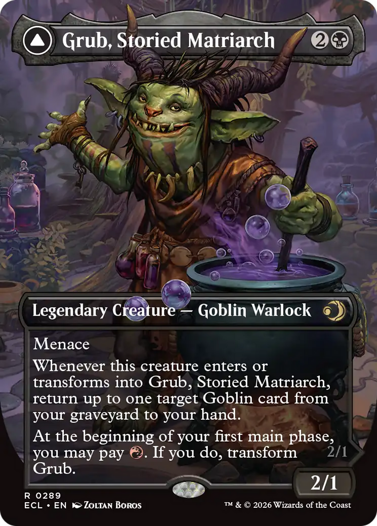 Magic: The Gathering - Grub, Storied Matriarch // Grub, Notorious Auntie Foil - Lorwyn Eclipsed