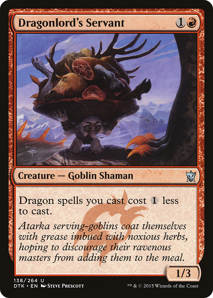 Magic: The Gathering - Dragonlord's Servant Foil - Dragons of Tarkir