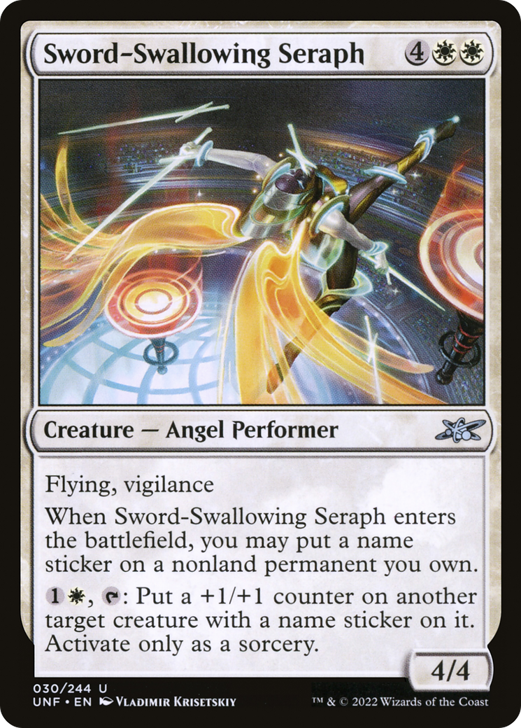 Magic: The Gathering - Sword-Swallowing Seraph - Unfinity