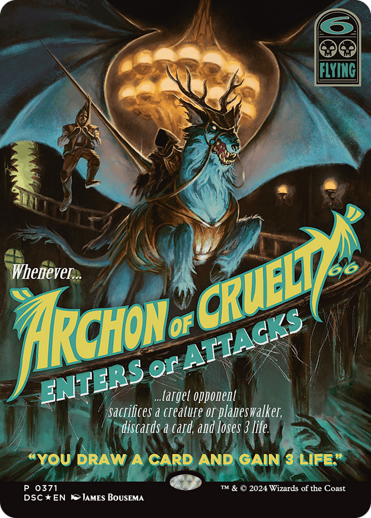 Magic: The Gathering - Archon of Cruelty Foil - Duskmourn: House of Horror Commander