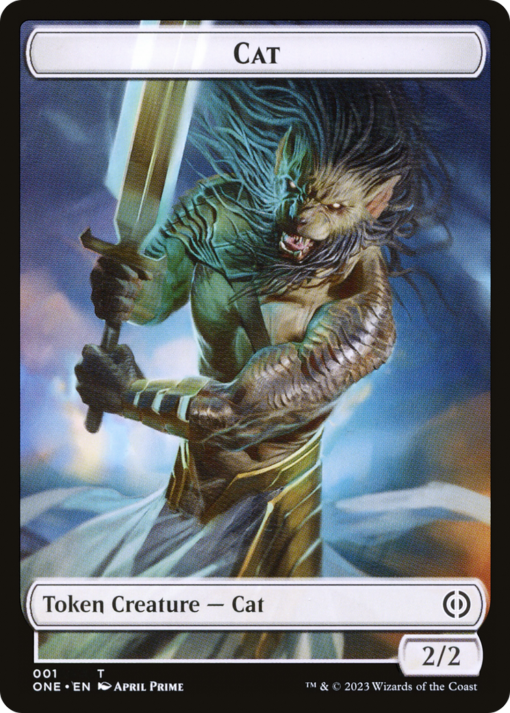 Magic: The Gathering - Cat Token - Phyrexia: All Will Be One Tokens