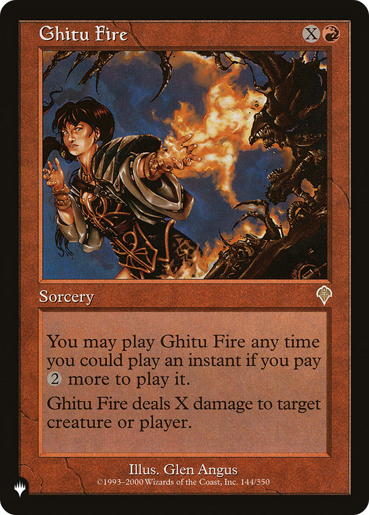 Magic: The Gathering - Ghitu Fire - The List