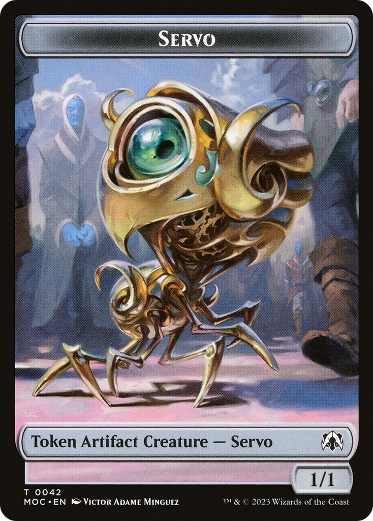 Magic: The Gathering - Servo Token - March of the Machine Commander Tokens
