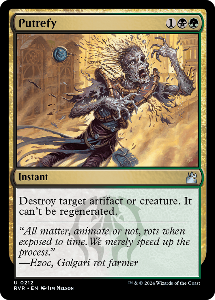 Magic: The Gathering - Putrefy Foil - Ravnica Remastered