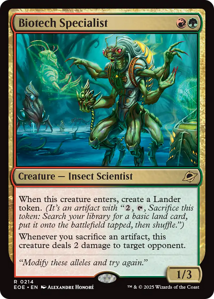 Magic: The Gathering - Biotech Specialist Foil - Edge of Eternities
