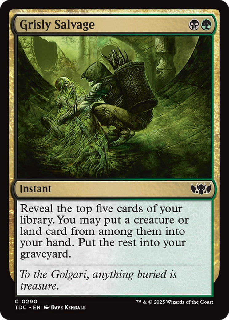 Magic: The Gathering - Grisly Salvage - Tarkir: Dragonstorm Commander