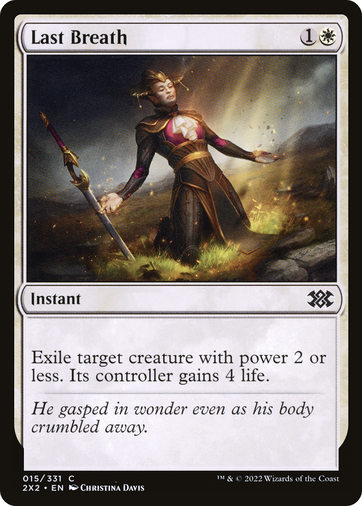 Magic: The Gathering - Last Breath Foil - Double Masters 2022