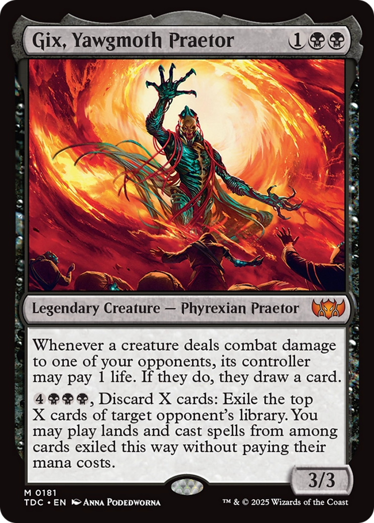 Magic: The Gathering - Gix, Yawgmoth Praetor - Tarkir: Dragonstorm Commander