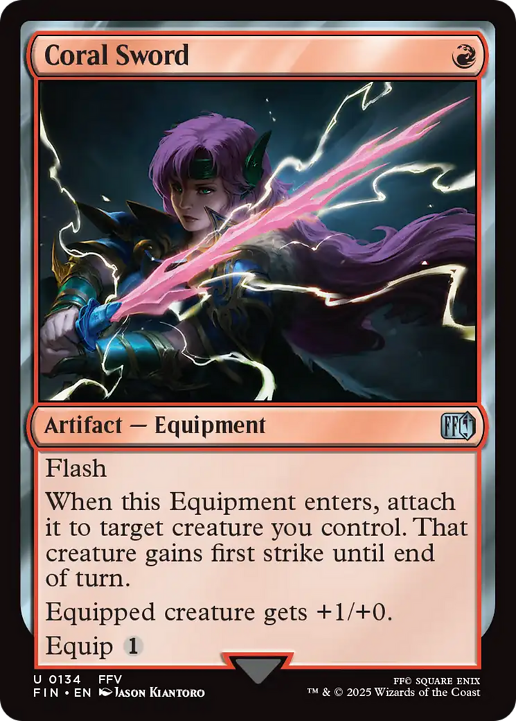 Magic: The Gathering - Coral Sword Foil - Final Fantasy