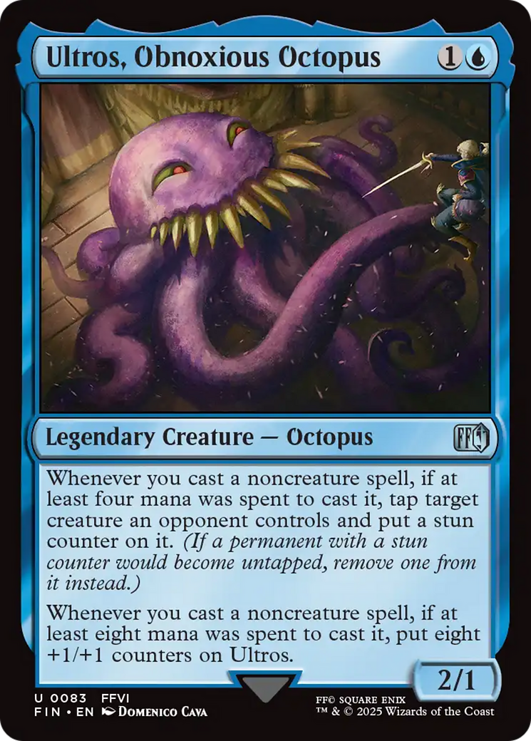 Magic: The Gathering - Ultros, Obnoxious Octopus Foil - Final Fantasy