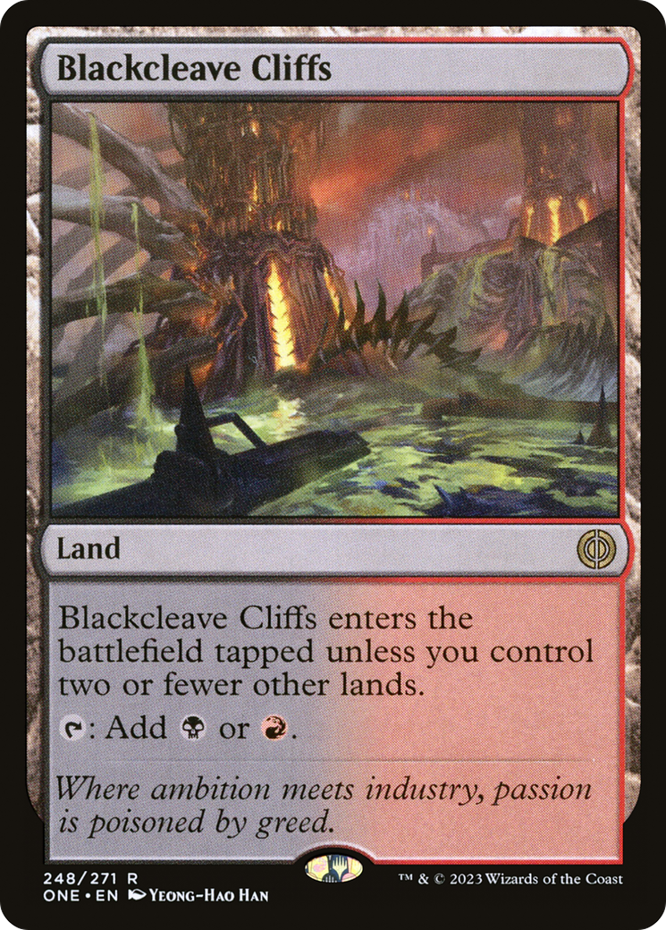 Magic: The Gathering - Blackcleave Cliffs - Phyrexia: All Will Be One