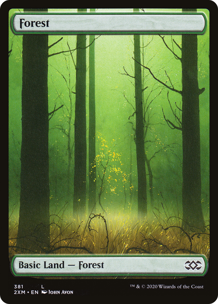 Magic: The Gathering - Forest #381 Foil - Double Masters