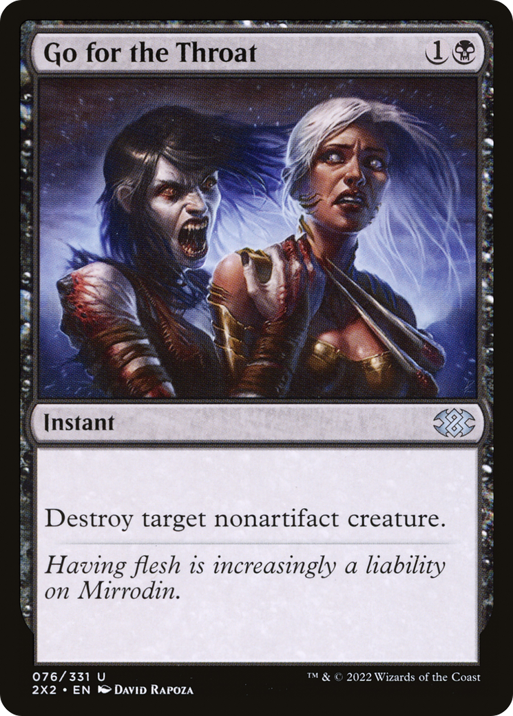 Magic: The Gathering - Go for the Throat Foil - Double Masters 2022