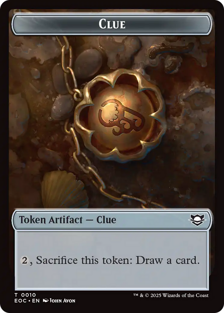 Magic: The Gathering - Clue Token - Edge of Eternities Commander Tokens