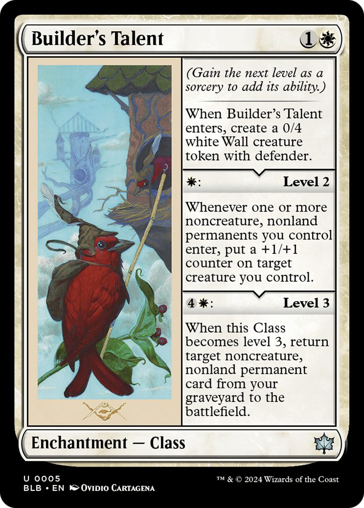 Magic: The Gathering - Builder's Talent Foil - Bloomburrow