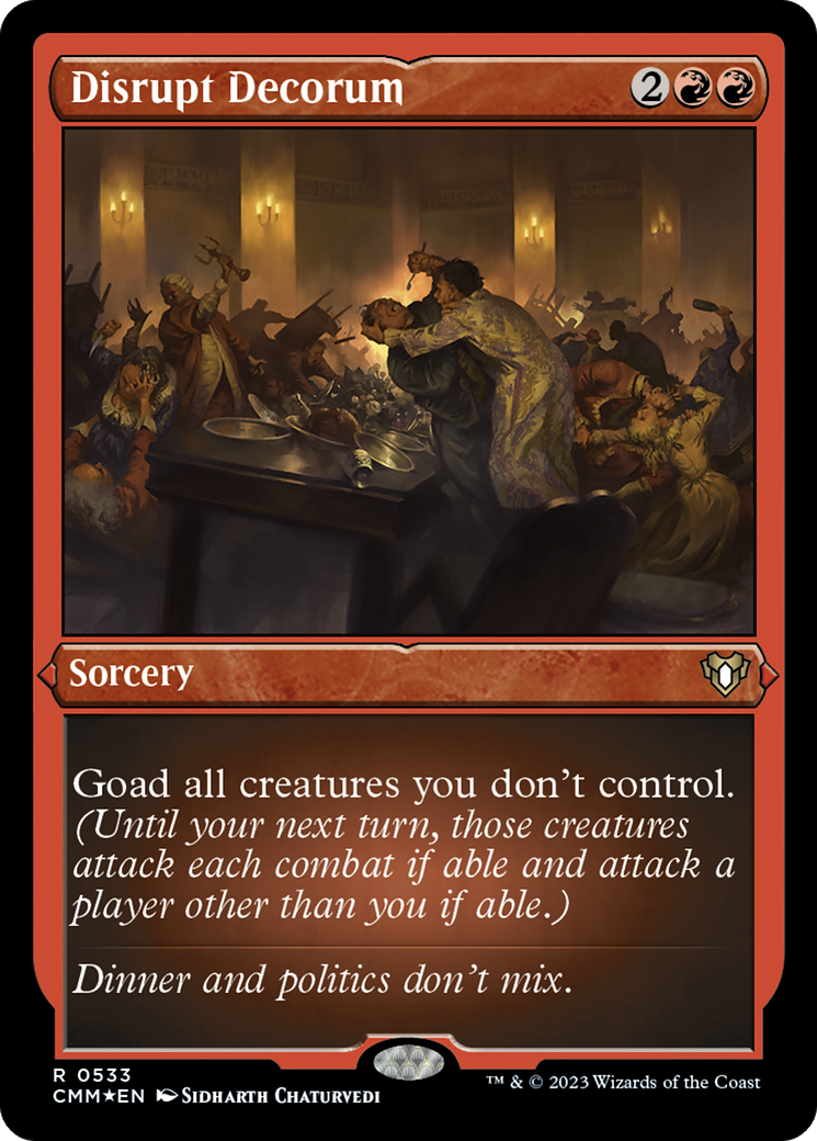 Magic: The Gathering - Disrupt Decorum Foil - Commander Masters