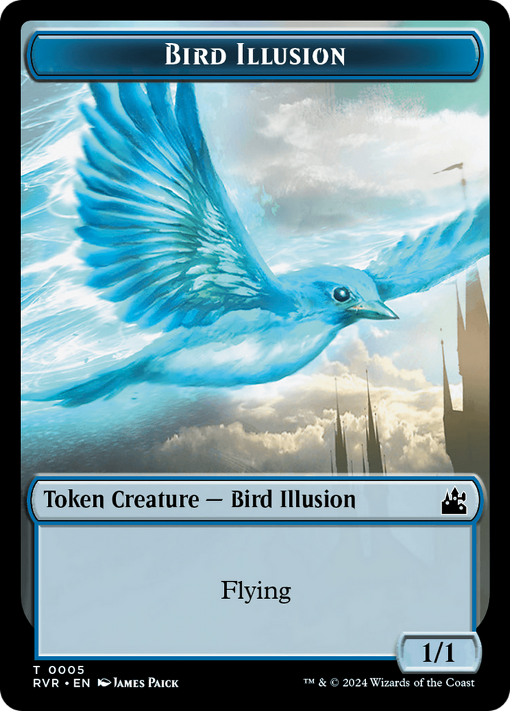 Magic: The Gathering - Bird Illusion Token - Ravnica Remastered Tokens