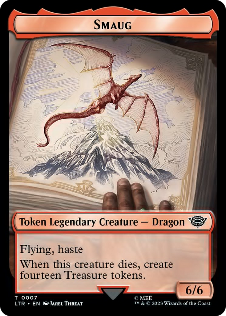 Magic: The Gathering - Smaug Token - Tales of Middle-earth Tokens