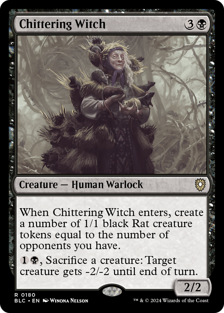 Magic: The Gathering - Chittering Witch - Bloomburrow Commander