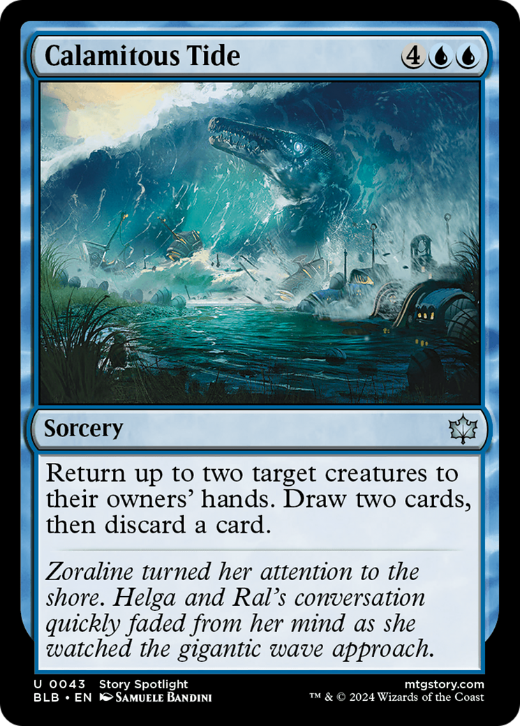 Magic: The Gathering - Calamitous Tide Foil - Bloomburrow