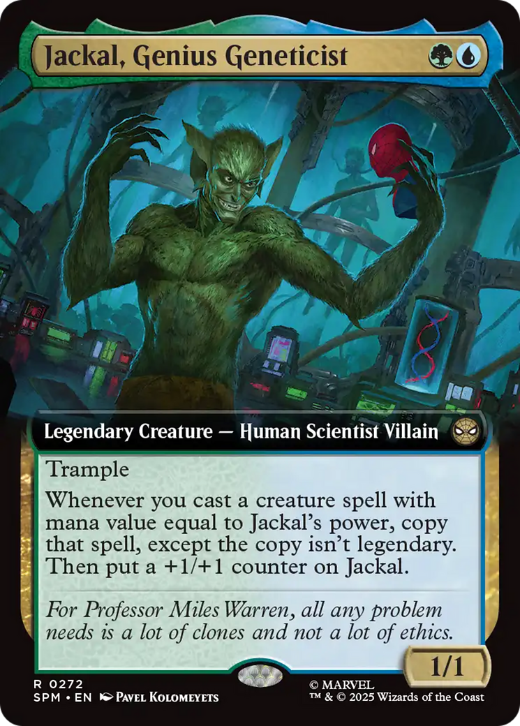 Magic: The Gathering - Jackal, Genius Geneticist Foil - Marvel's Spider-Man