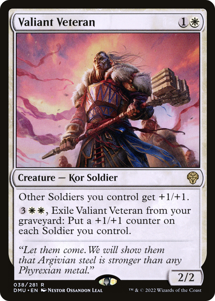 Magic: The Gathering - Valiant Veteran - Dominaria United