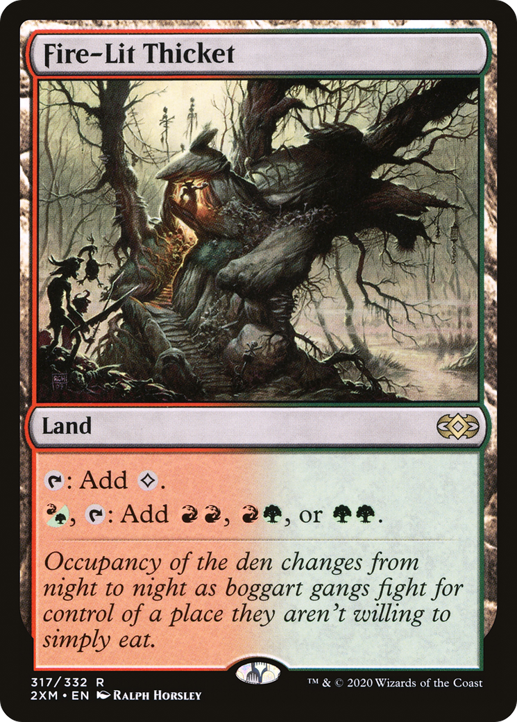 Magic: The Gathering - Fire-Lit Thicket Foil - Double Masters