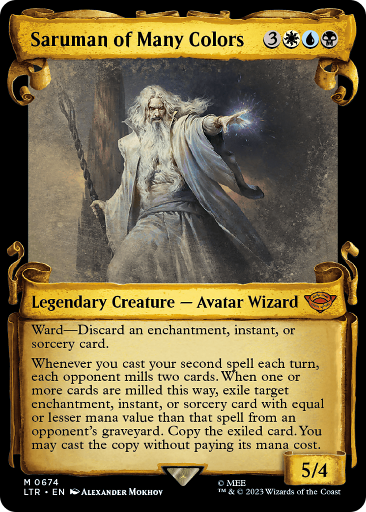 Magic: The Gathering - Saruman of Many Colors Foil - The Lord of the Rings: Tales of Middle-earth