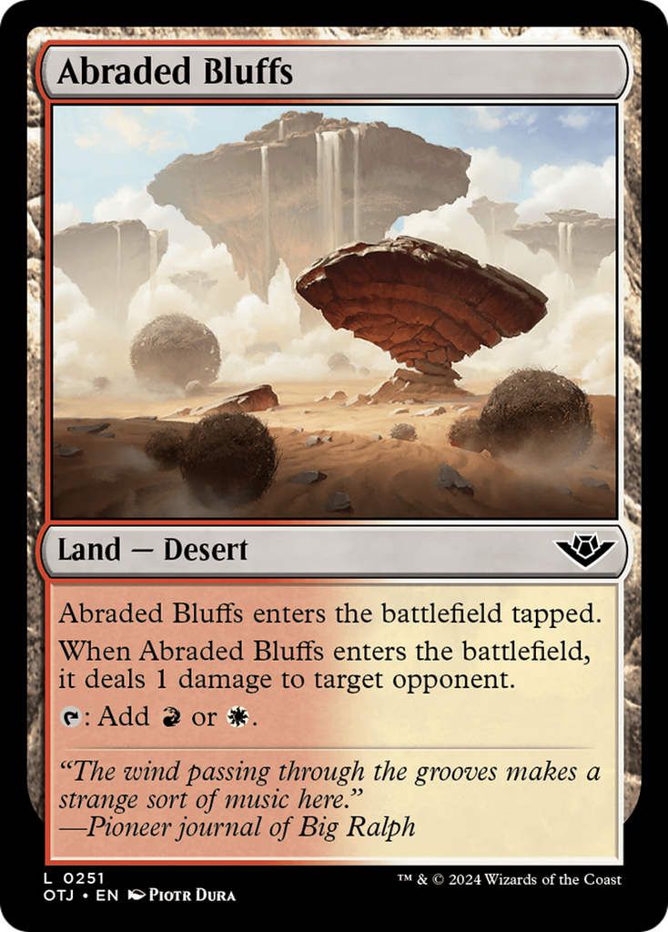 Magic: The Gathering - Abraded Bluffs - Outlaws of Thunder Junction