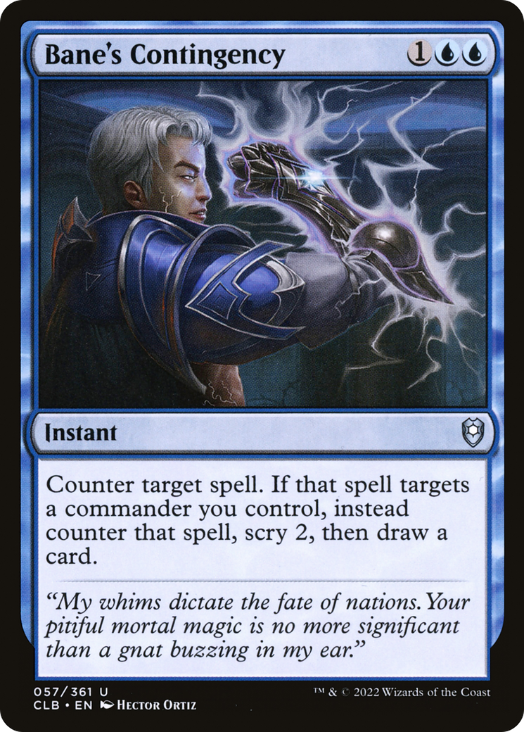 Magic: The Gathering - Bane's Contingency - Commander Legends: Battle for Baldur's Gate