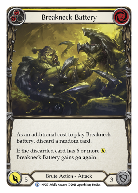 Flesh and Blood - Breakneck Battery (Yellow) - History Pack 1