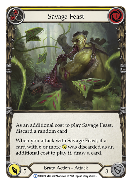 Flesh and Blood - Savage Feast (Yellow) - History Pack 1