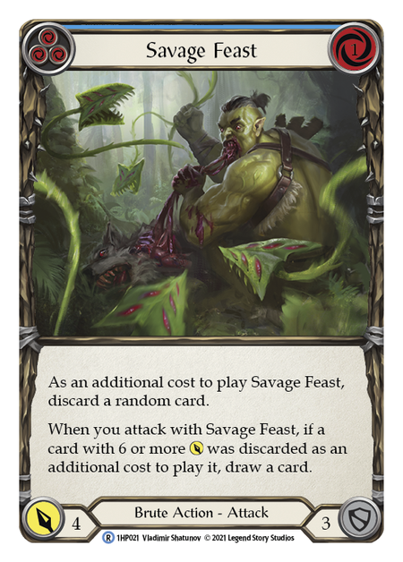 Flesh and Blood - Savage Feast (Blue) - History Pack 1