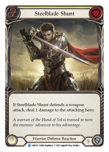 Flesh and Blood - Steelblade Shunt (Yellow) - History Pack 1