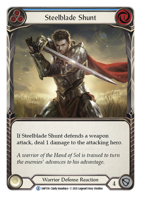 Flesh and Blood - Steelblade Shunt (Blue) - History Pack 1