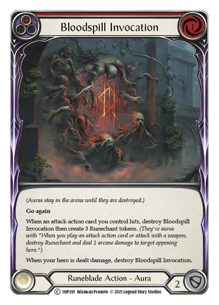 Flesh and Blood - Bloodspill Invocation (Red) - History Pack 1