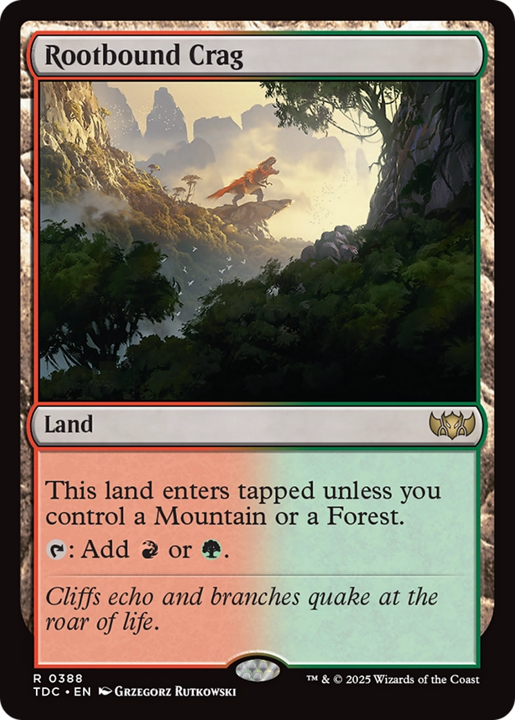 Magic: The Gathering - Rootbound Crag - Tarkir: Dragonstorm Commander